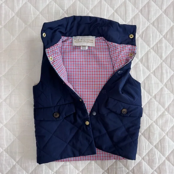 Beaufort Bonnet Quilted Kids Vest - Picture 3 of 4